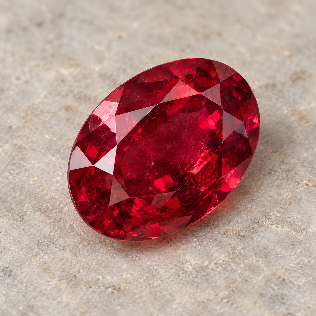 The Rouge Drop Earrings — The stone direction